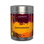 Die Gemüsebrühe ist glutenfrei, laktosefrei, milchfrei, eifrei, hefefrei, cholesterinfrei, vegan, bio und glänzt auch ohne Geschmacksverstärker und ohne Zucker